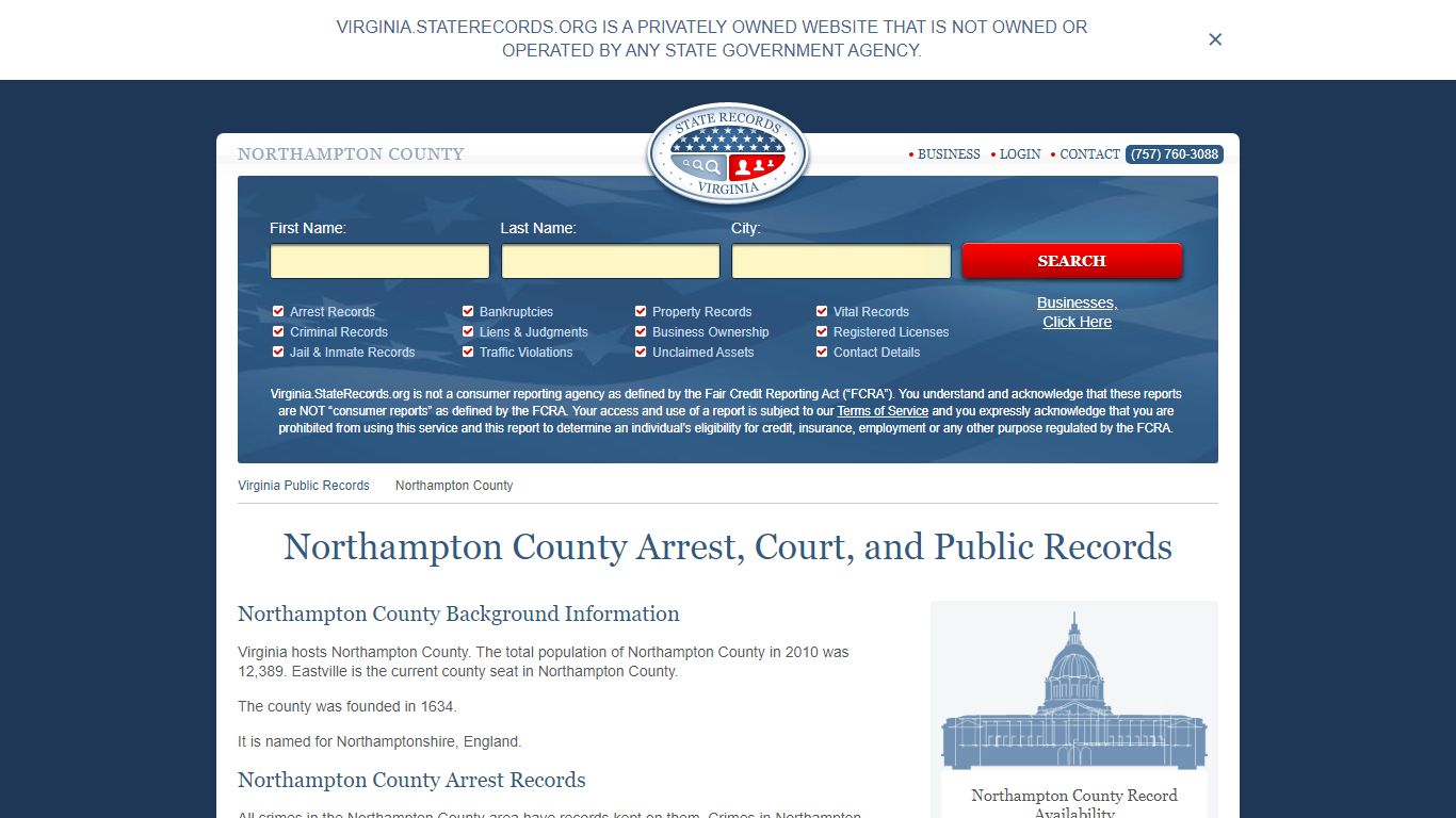 Northampton County Arrest, Court, and Public Records