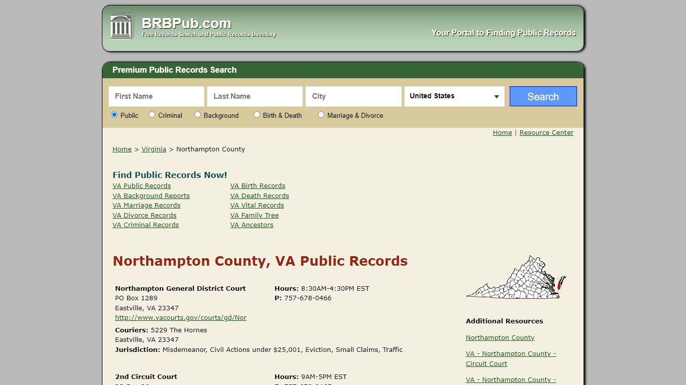 Northampton County Public Records | Search Virginia Government Databases